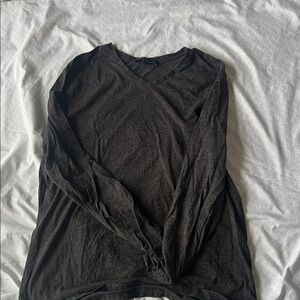 Robert Barakett Dark Gray Long Sleeve Tee